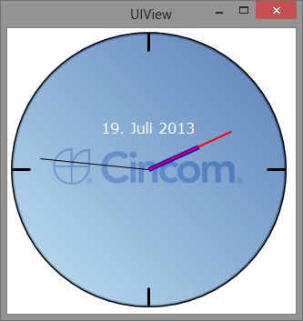 Cincom GDI+ Analog Clock